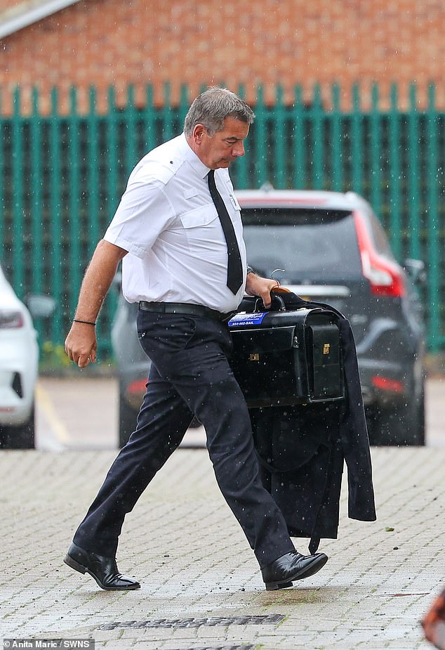 Northamptonshire Chief Constable Nick Adderley is pictured here arriving at the Northampton Saints ground on May 28 for his gross misconduct disciplinary hearing