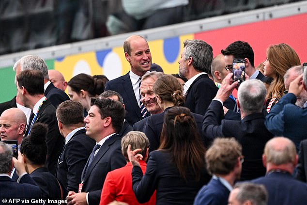 William joined tens of thousands of fans at the Frankfurt Arena tonight