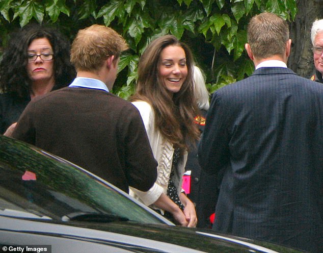 Kate Middleton showed no sign of nerves during the final rehearsal before her wedding to Prince William in 2011. Above: Kate arrives at Westminster Abbey with Prince Harry, April 28, 2011