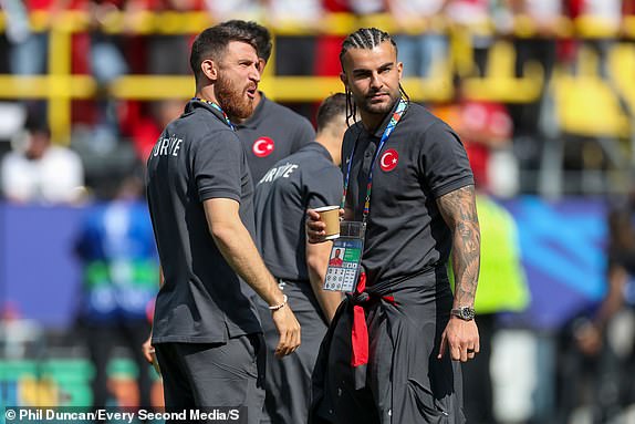 Editorial use only. All images are copyright Every Second Media Limited. No images may be reproduced without prior permission. Mandatory Credit: Photo by Phil Duncan/Every Second Media/Shutterstock (14553026n) Turkey Bardakci, Abdulkerim Centre Back Galatasaray on the pitch before the Turkey vs Portugal UEFA Group F match at the BVB Stadion, Dortmund, Germany on 22 June 2024 Turkey v Portugal, Dortmund, BVB Stadion, Dortmund, London, Germany - 22 Jun 2024