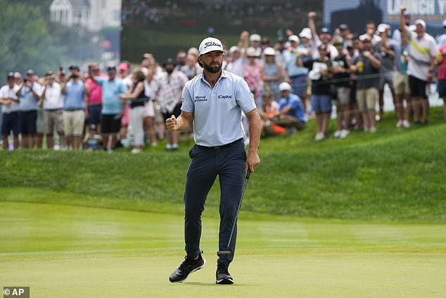 Young was left with a testy downhill putt on the 18th green to seal the historic 59