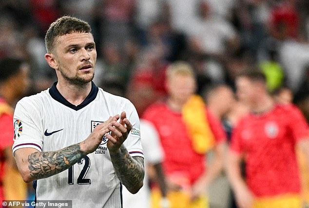 Kieran Trippier has been struggling with a calf injury during England's Euro 2024 campaign