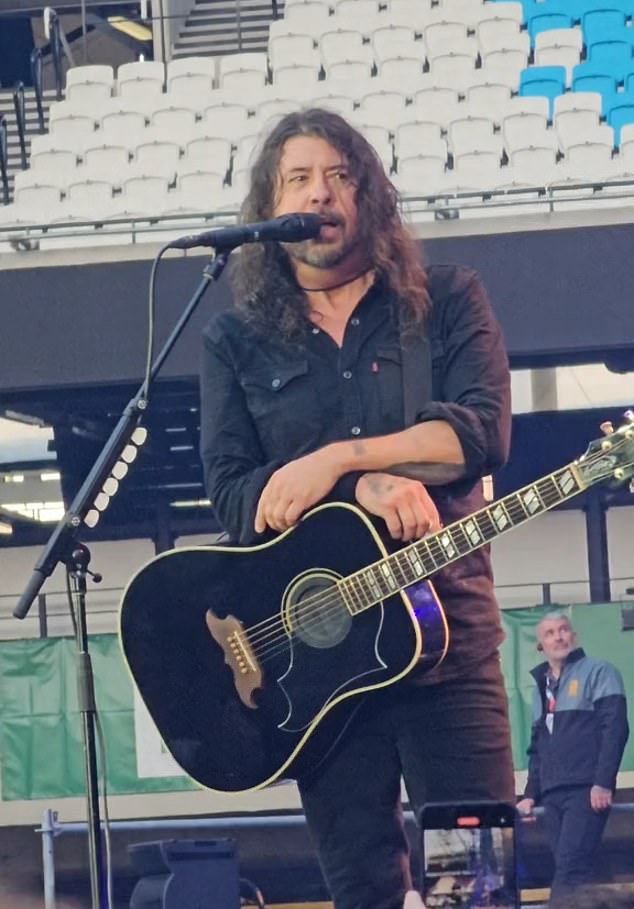 Foo Fighters frontman Dave Grohl blasted Taylor Swift's Eras Tour while on stage in London last night