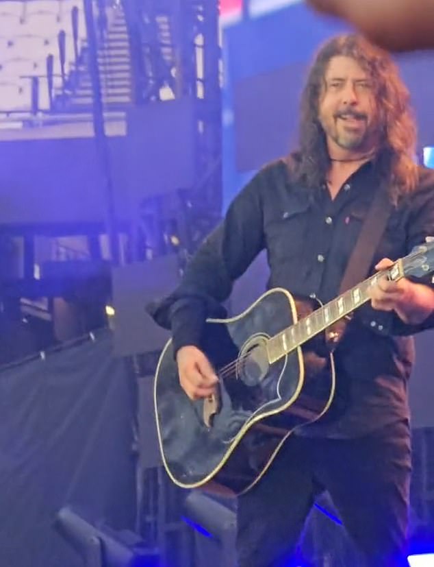 Addressing his fans at the London Stadium on Saturday night, Grohl said they were in the right place for 'raw live rock 'n' roll music'