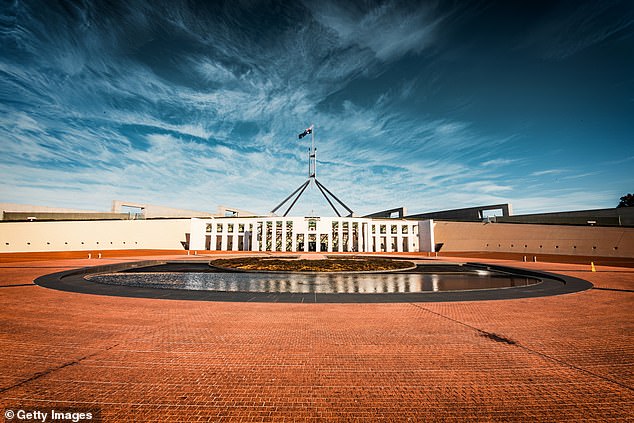 'What am I doing at Parliament House? Rubbing elbows. Shooting the sh*t. Just catching up with some old school friends. Taking photos,' she began. 'Rubbing elbows with Albo. You know, catching up with the Liberals and the Labours. The Democrats. Whatever. That's what I'm doing'