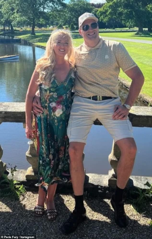 Tyson Fury, 35, and wife Paris, 34, enjoyed a rare break from their brood of seven children with a romantic getaway to the picturesque Yorkshire countryside on Monday