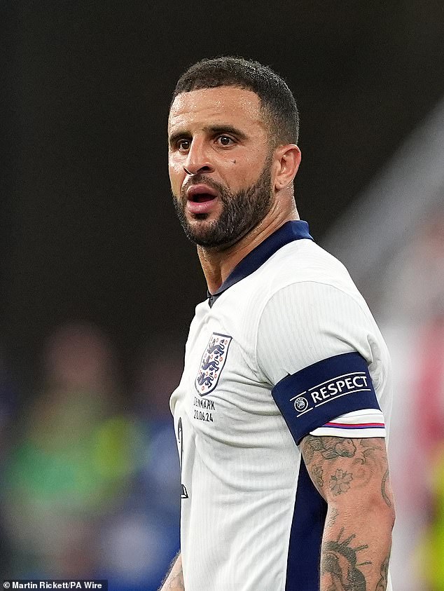 Manchester City right-back player Kyle Walker - who is also on England's national team