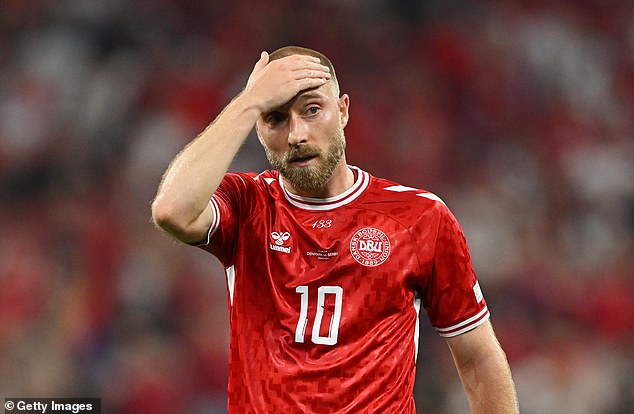 Christian Eriksen was able to wipe his brow in relief as Denmark squeezed into the last-16