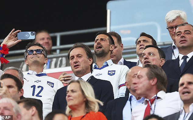 Serbia's greatest ever athlete, Novak Djokovic (middle), put Wimbledon preparations on hold