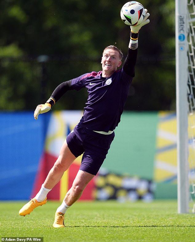 It's England goalkeeper Jordan Lee Pickford. The 30-year-old also plays for Everton