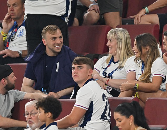 Gareth Southgate and his players left the pitch to a chorus of boos before Bowen made his way into the stands