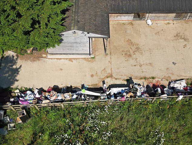 The home was lined with junk that Katie had failed to dispose of after leaving the property