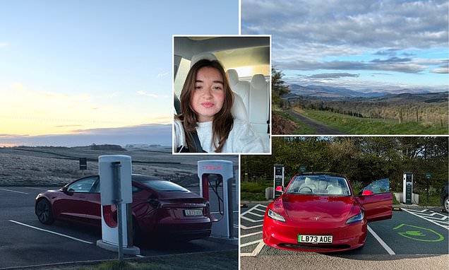 FREDA LEWIS-STEMPEL did a 1,000 mile road trip in the new Tesla Model 3 using only green