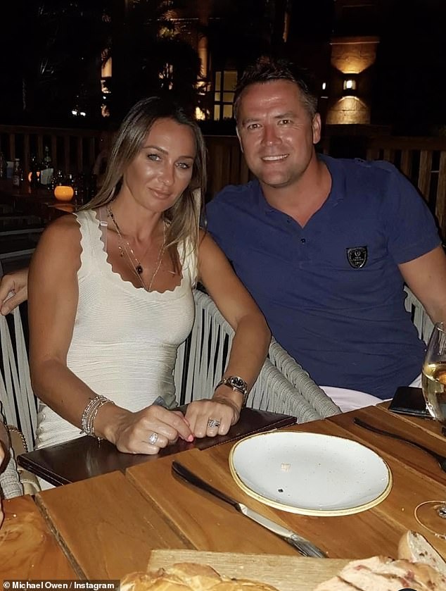 Michael Owen shared a heartfelt tribute to his wife of 19 years Louise Owen on Instagram on Tuesday as he wished her a happy wedding anniversary and wrote they are 'still going strong'