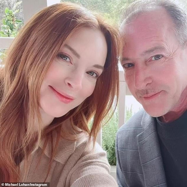 Michael and daughter Lindsay were seen in a selfie he posted online earlier this year