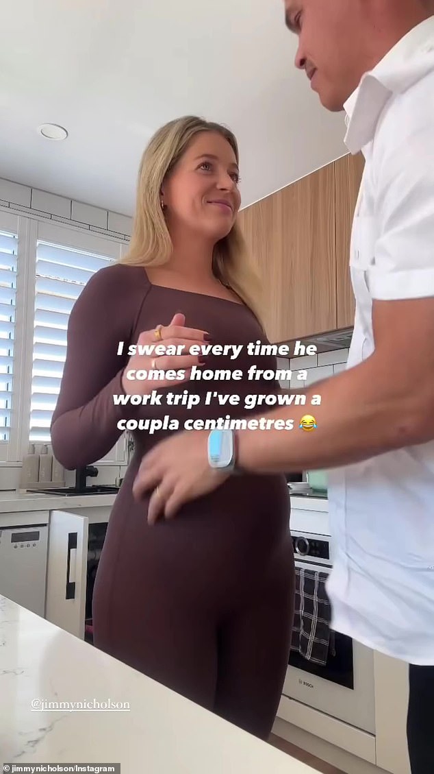 On Thursday, the couple took to Instagram to update their followers on her pregnancy progress