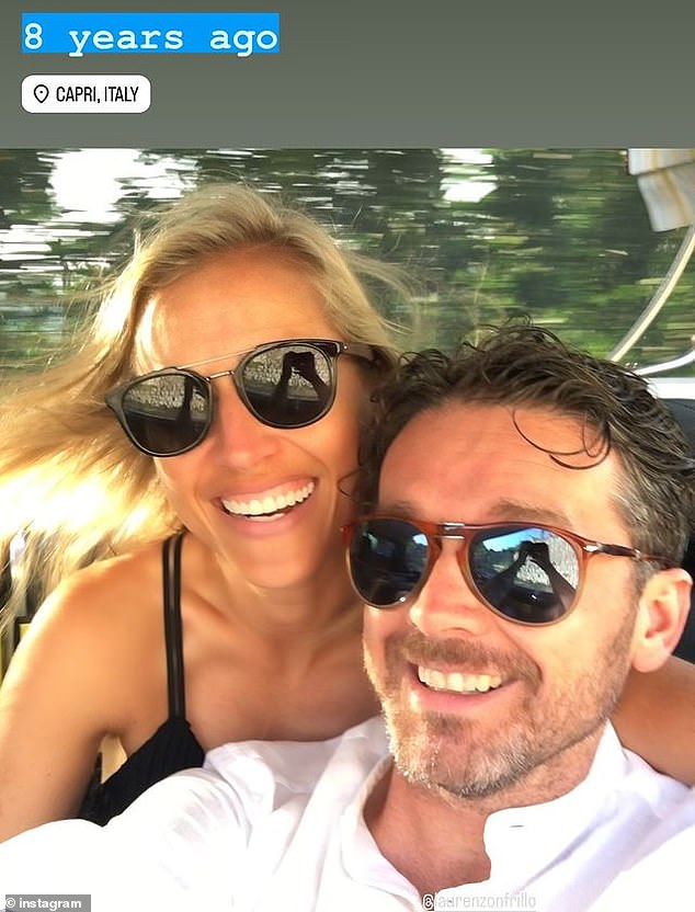 Jock Zonfrillo's widow Lauren has shared a heartbreaking image of herself and her late husband as they smiled in a selfie from a holiday to Italy exactly eight years ago