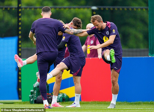 Kane and his England team-mates are gearing up to face Slovakia in the last-16 on Sunday