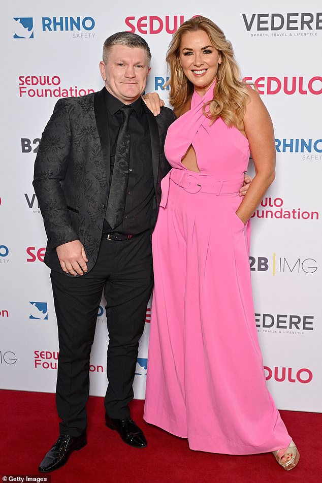 Ricky Hatton gushed over girlfriend Claire Sweeney on Thursday as he shared a major relationship update as they couple attended the Sedulo Colour Ball 2024 at the Hilton Hotel in Manchester