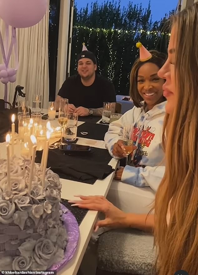 Rob Kardashian made a rare appearance in the public eye when he was featured in his sister Khloe Kardashian 's 40th birthday video