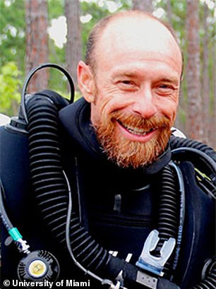 Scientist Kenny Broad (pictured) who attempted a dive at Dean's Blue Hole in 2015, will go on Blue Marble's expedition to once again try to discover the secrets of the 663-foot chasm