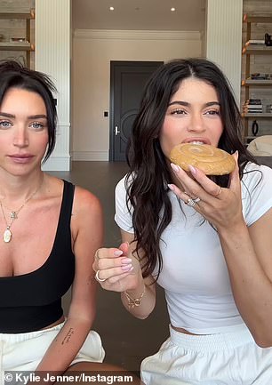 'I really want to start strong,' Kylie added, and opted to indulge in the Honey Bun cookie first