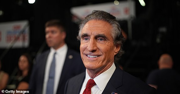 ATLANTA, GEORGIA - JUNE 27: Gov. Doug Burgum (R-ND) speaks to reporters in the spin room following the CNN Presidential Debate between U.S. President Joe Biden and Republican presidential candidate, former U.S. President Donald Trump at the McCamish Pavilion on the Georgia Institute of Technology campus on June 27, 2024 in Atlanta, Georgia. President Biden and former President Trump are faced off in the first presidential debate of the 2024 campaign. (Photo by Andrew Harnik/Getty Images)