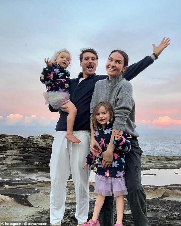 Matty 'J' Johnson has revealed that sharing his parenting fails on social media actually makes him feel better. The Bachelor stars tells Nine Honey that parenting his two girls, Marlie-Mae, five, and Lola, three, is a 'a never-ending list of failures.' Pictured with wife Laura and kids