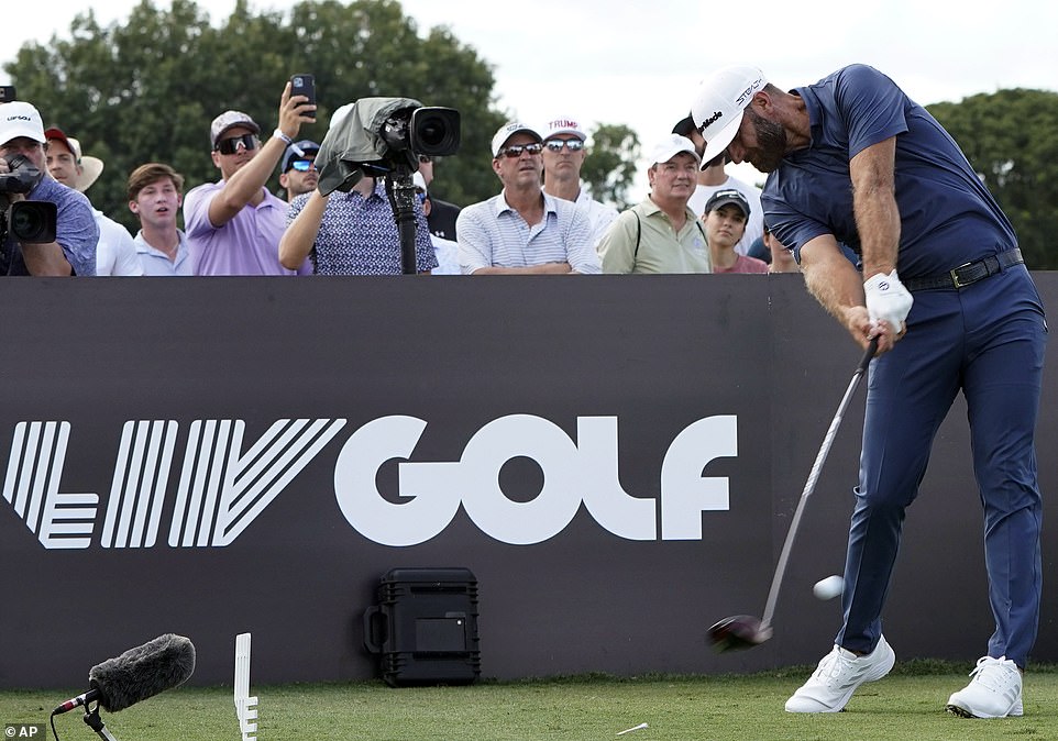 Eric's wife Lara Lea posted a clip of DeChambeau hitting glow-in-the-dark golf balls far into the distance as onlooking spectators let out huge cheers. DeChambeau and Trump are no strangers to one another having played together during LIV Golf pro-am events at the former President's Bedminster Golf Club in New Jersey.