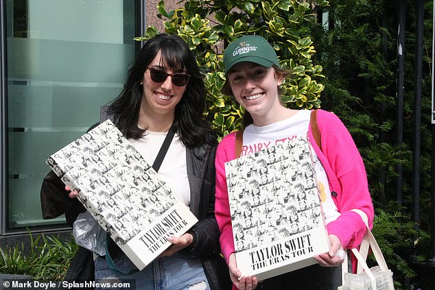 Taylor has already played sell-out shows in Edinburgh , Liverpool and Cardiff as well as three in London - and will head back to Wembley this August for five more. Pictured, fans of Taylot in Dublin