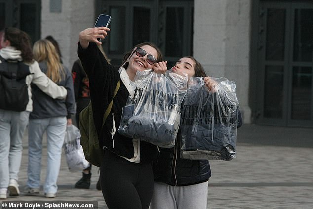 Fans are splashing out for hoodies, sweaters, T-shirts and other various merchandise ahead of the tour