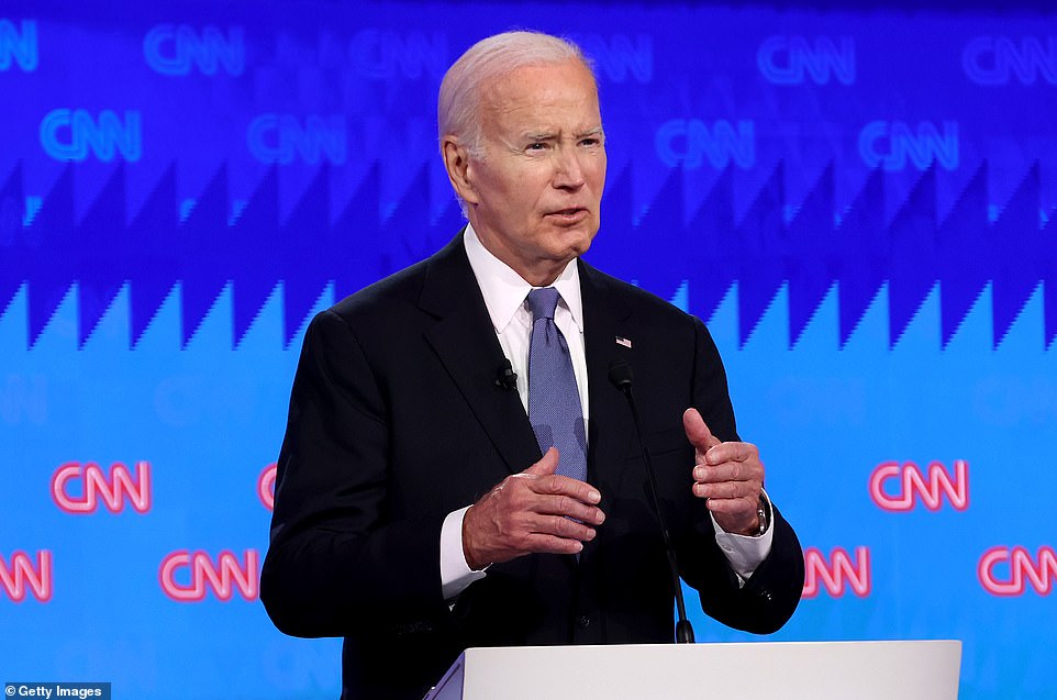 It shifted the focus away from convicted felon Trump, who had to be asked three times whether he would accept the results of the 2024 election, to Biden. A string of high profile liberals said it was time for him to step aside. 'Guys, the Dems should nominate someone else ¿ before it's too late,' Andrew Yang, who ran against Biden for the 2020 Democratic nomination.