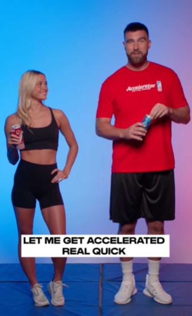 Olivia Dunne and Travis Kelce teamed up to swap sports as part of a recent energy drink ad
