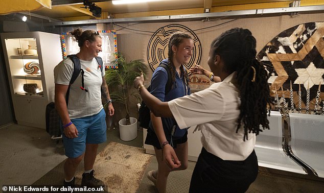 Named after a disused Heathrow Terminal, the festival area Outside the stage there are ¿UK Border¿ sees revellers answer a question from the Citizenship test to gain entry