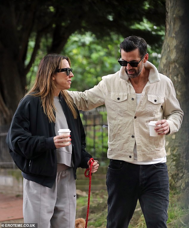 Mel was seen earlier this month with the mystery man as she headed out and about on a dog walk in London