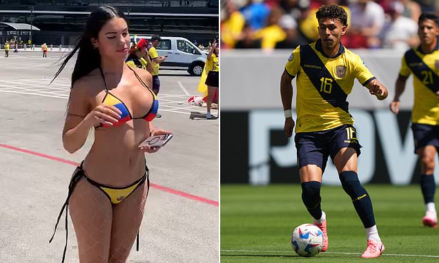 Premier League star singles out mystery beauty after Ecuador's win over Jamaica at Copa