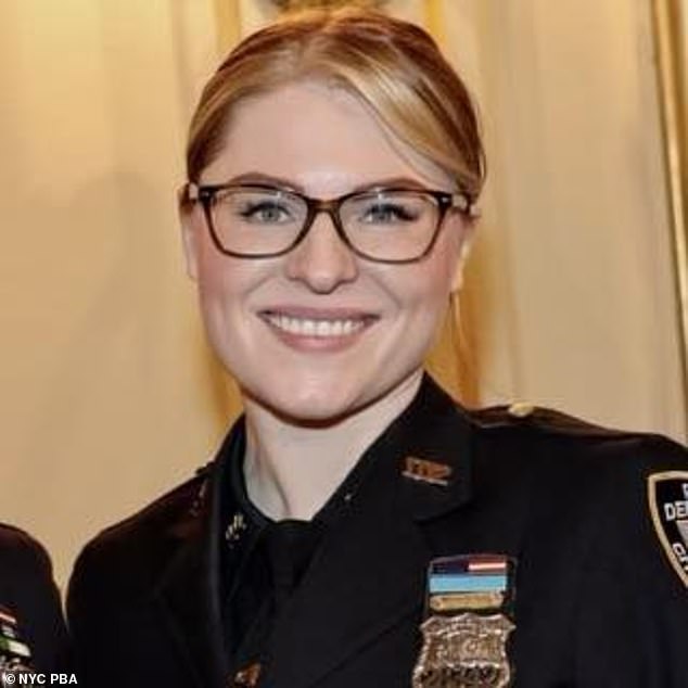 New York City police officer Emilia Rennhack, 30, was killed when an alleged drunk driver ploughed into a Long Island nail salon on Friday