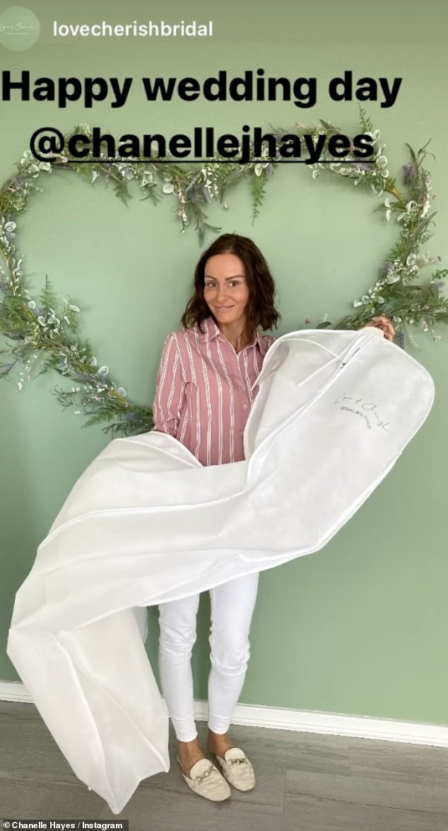Chanelle has yet to post the official wedding photos of her big day, however, she took to her Instagram early in the morning to repost a snap from her bridal shop