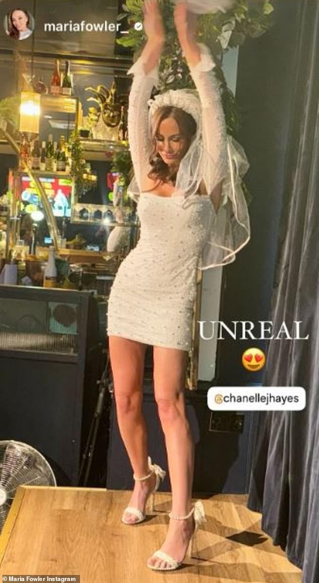 Chanelle Hayes married her fiancé Dan Bingham in an intimate wedding ceremony on Saturday and TOWIE pal Maria Fowler treated fans to a glimpse of the big day
