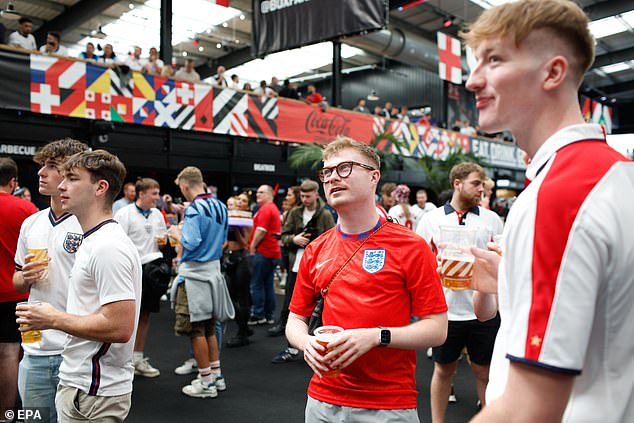 Supporters have also turned out for a public screening at BOXPARK Wembley in north London