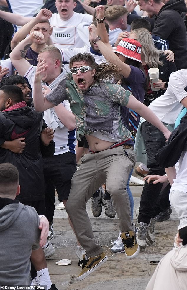 LEEDS -- There was pandemonium at Millennium Square as Harry Kane turned the game on its head within the first minute of extra time to make it 2-1