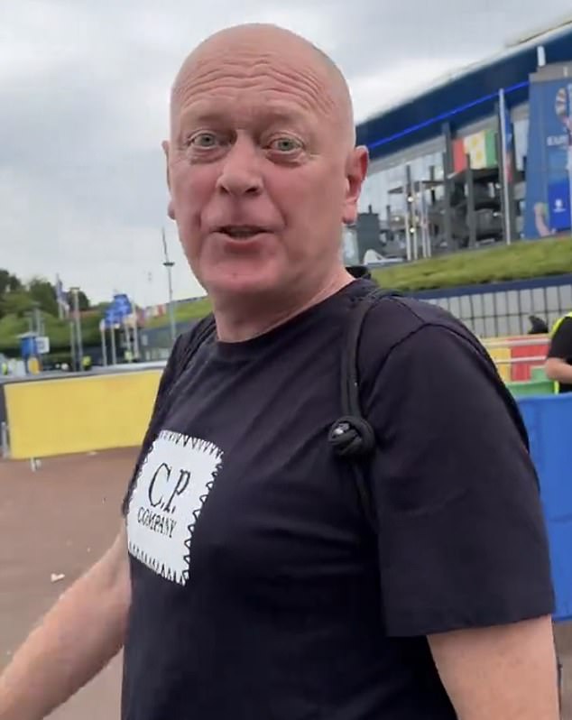 England fan leaves the Arena AufSchalke early due to the Three Lions' 's***' performance - missing out on one of the biggest Euros comebacks of all time