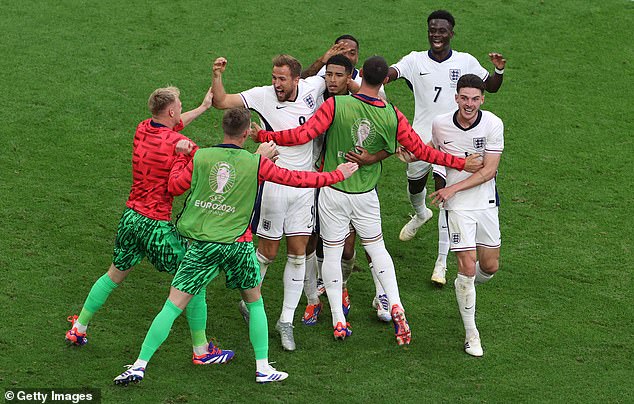 The Three Lions avoided an exit from Euro 2024 thanks to goals by Bellingham and Harry Kane