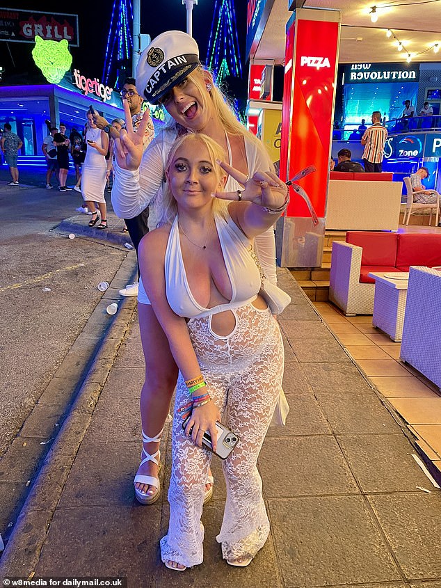 Youngsters dressed in all-white took to the strip to celebrate England's win