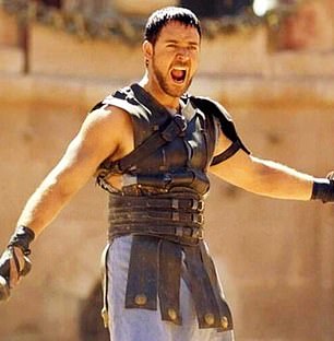 Russell Crowe seen in Gladiator, 2000