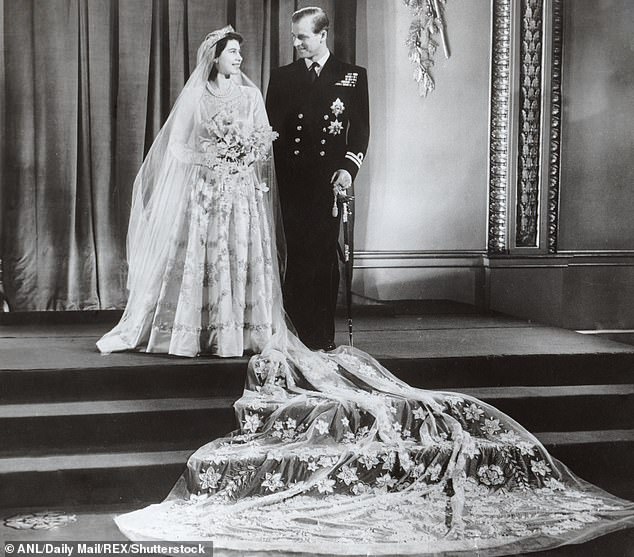 On November 20, 1947, Princess Elizabeth married Lieutenant Philip Mountbatten - as he was then - inside Westminster Abbey