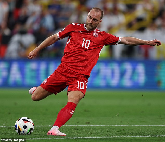 Christian Eriksen started all of Denmark's games at this summer's Euro 2024 in Germany