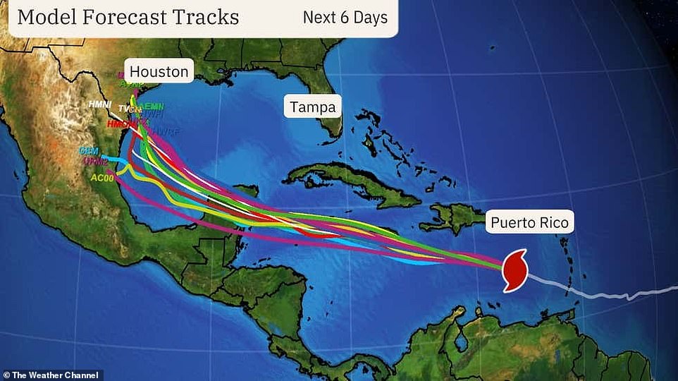 Beryl is the earliest Category 5 storm ever to form in the Atlantic, something forecasters say is a bad omen for the rest of the US' hurricane season. Early Tuesday, the storm was located about 300 miles southeast of Isla Beata in the Dominican Republic. It had top winds of 165 mph and was moving west-northwest at 22 mph.