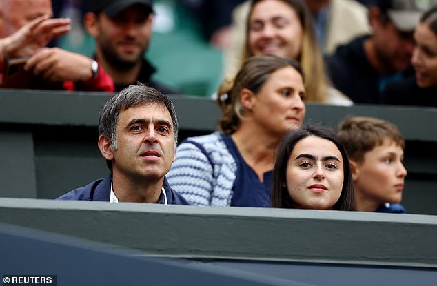 Ronnie O'Sullivan and his lookalike daughter Lilly were also spotted in the Royal Box