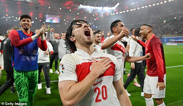 The victory means that Turkey will play the Netherlands in the quarter-finals of Euro 2024